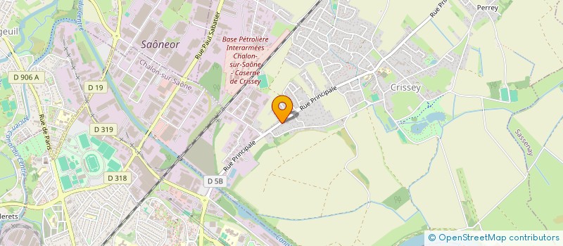 localisation de l'entreprise C.A.P.A.P.  CRISSEY