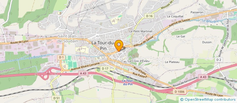 localisation de l'entreprise C.A.P BIO DISTRIBUTION à LA TOUR-DU-PIN