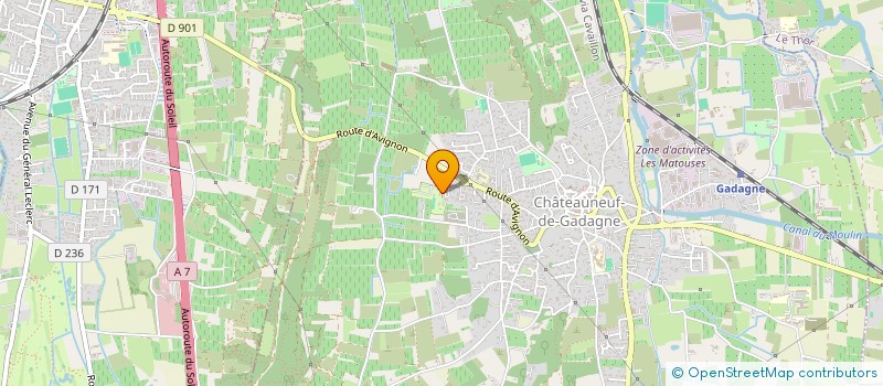 localisation de l'entreprise C.A.P CHATEAUNEUF DE GADAGNE UNIS ET SOLIDAIRES  CHATEAUNEUF-DE-GADAGNE