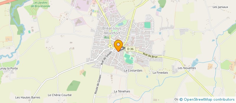 localisation de l'entreprise C.A.P.'COIFF  BREAL-SOUS-MONTFORT