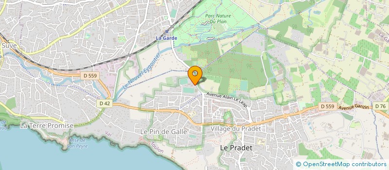 localisation de l'entreprise C.A.P GARONNE à LE PRADET