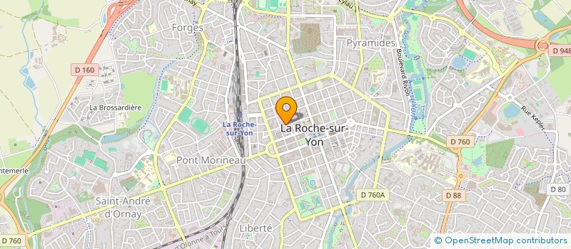 localisation de l'entreprise C.A.P. OPTIQUE à LA ROCHE-SUR-YON