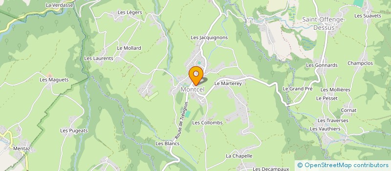 localisation de l'entreprise C A P SOUS DESIGNE COMITE D ANIMATION PUGNERAIN  PUGNY-CHATENOD