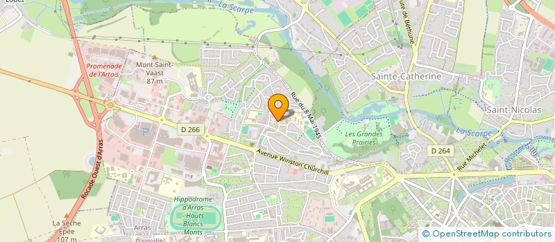 localisation de l'entreprise C.A.R.A.1 à ARRAS