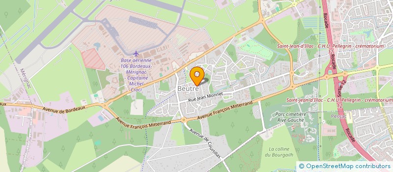 localisation de l'entreprise C.A.R.A.  MERIGNAC