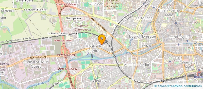 localisation de l'entreprise C.A.R.E.  RENNES