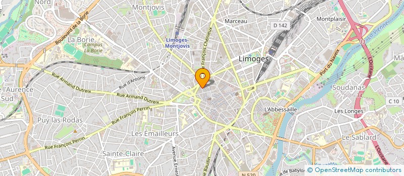 localisation de l'entreprise C A R L à LIMOGES