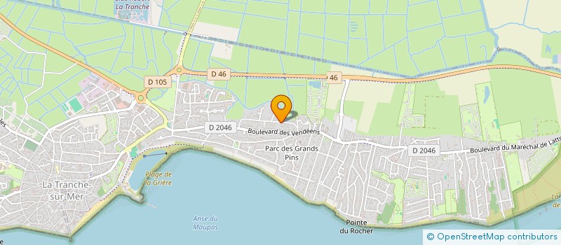 localisation de l'entreprise C.A.R.R.E. HORIZON  LA TRANCHE-SUR-MER