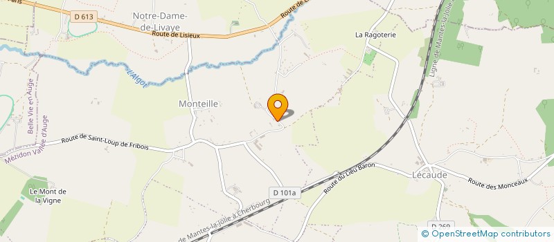 localisation de l'entreprise C.A.R.R.S  MEZIDON VALLEE D'AUGE