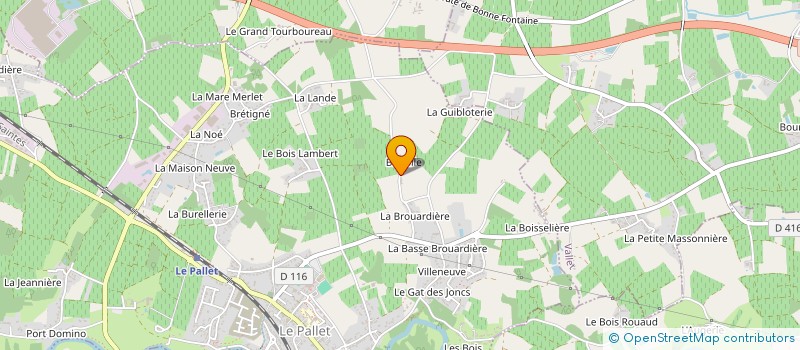 localisation de l'entreprise C.A. RENOV'IMMO  LE PALLET