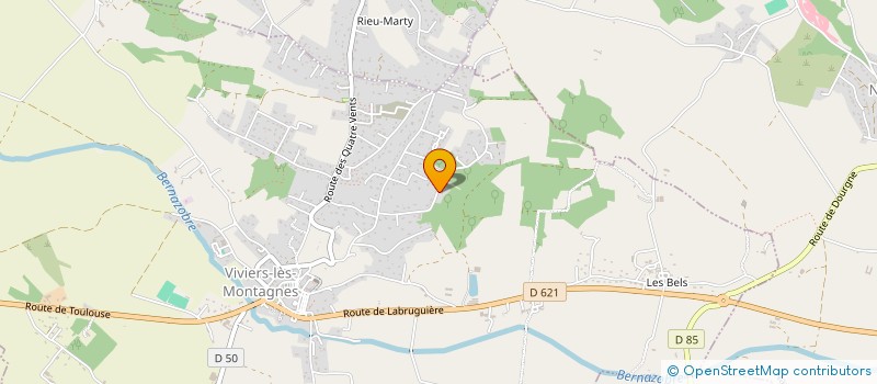 localisation de l'entreprise C.A.S.A.  VIVIERS-LES-MONTAGNES