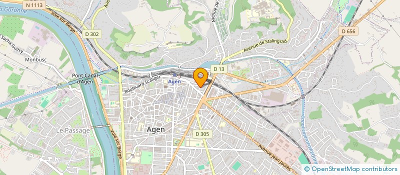 localisation de l'entreprise C.A.S.A  AGEN