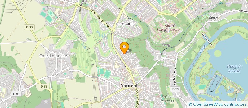 localisation de l'entreprise C.A.S.H, PROD à VAUREAL