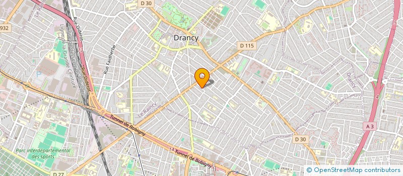 localisation de l'entreprise C.A. SARL à DRANCY