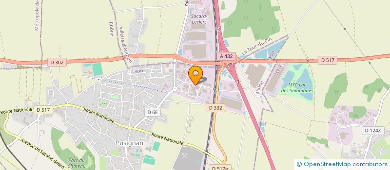 localisation de l'entreprise C.A. SERVICES  PUSIGNAN