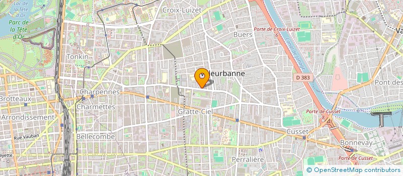 localisation de l'entreprise C A SERVICES à VILLEURBANNE