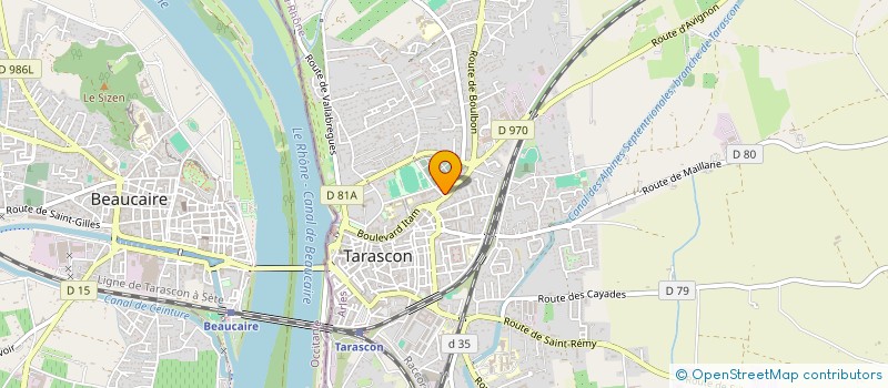 localisation de l'entreprise C.A.T  TARASCON