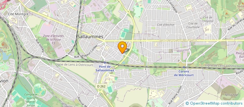localisation de l'entreprise C A T P COUVERTURE à SALLAUMINES