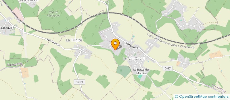 localisation de l'entreprise C.A.T.S IMMO  LE VAL-DAVID