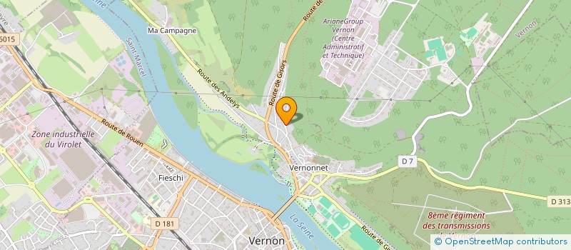 localisation de l'entreprise C.A.T.Z.  VERNON