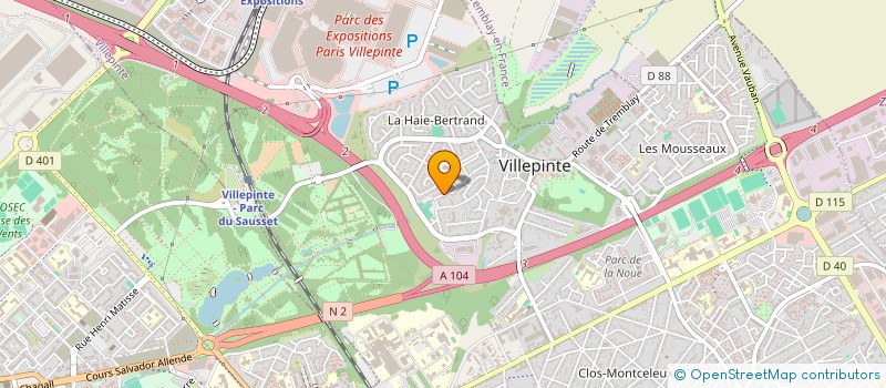 localisation de l'entreprise C.A.TO. à VILLEPINTE