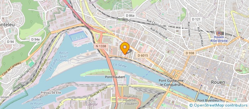 localisation de l'entreprise C.A. TOITURE  ROUEN