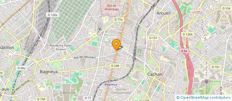 localisation de l'entreprise C.A TRANS à BAGNEUX