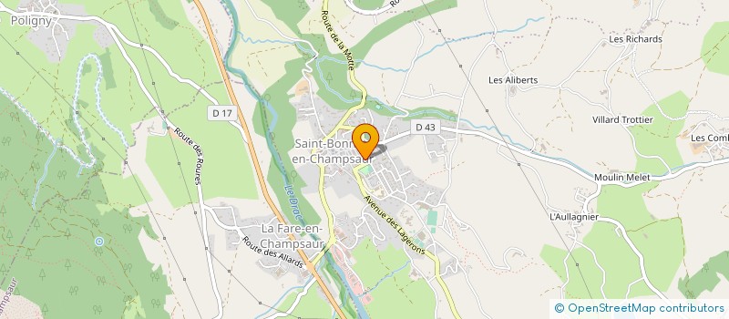 localisation de l'entreprise C.A. TRANSPORTS ET SERVICES à SAINT-BONNET-EN-CHAMPSAUR