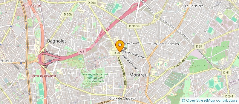 localisation de l'entreprise C-ADOM à MONTREUIL