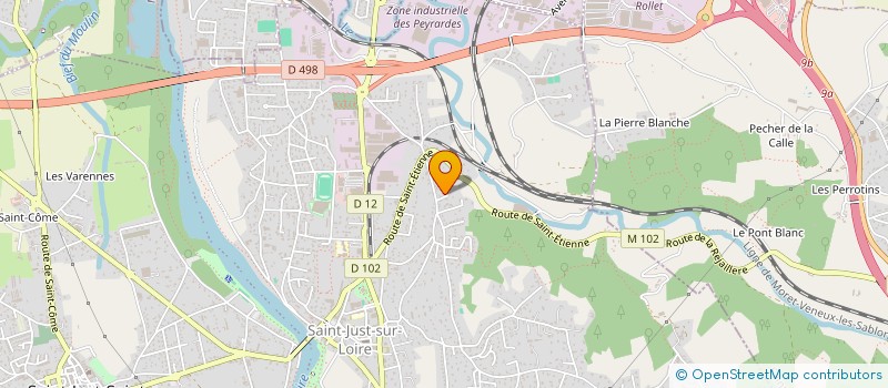 localisation de l'entreprise C'AJT  SAINT-JUST-SAINT-RAMBERT