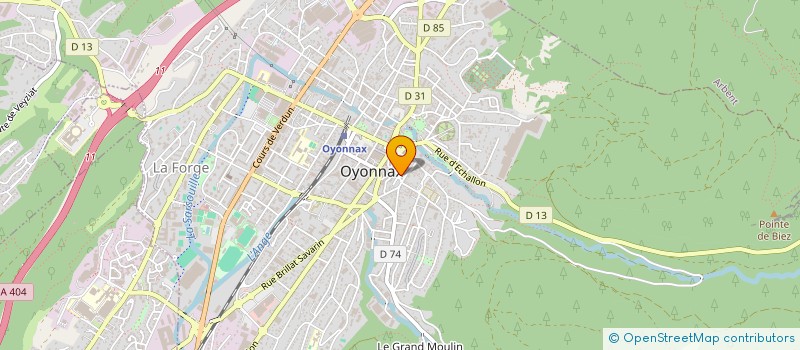 localisation de l'entreprise C AND C à OYONNAX
