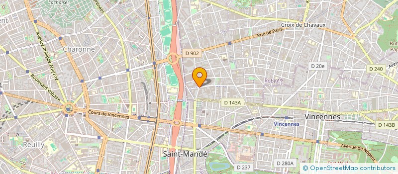 localisation de l'entreprise C.AT.D. à MONTREUIL