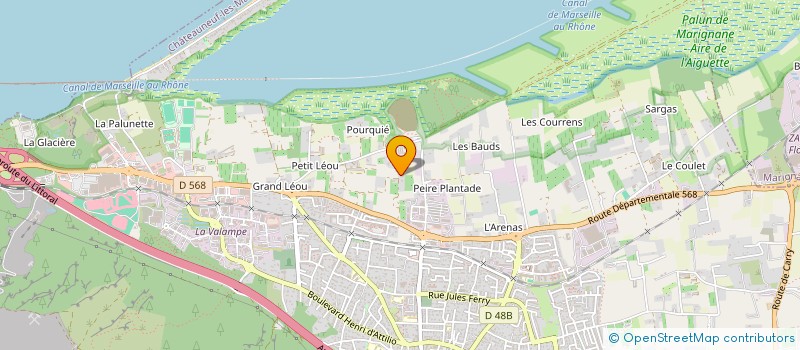 localisation de l'entreprise C.AUTOMOBILE  CHATEAUNEUF-LES-MARTIGUES