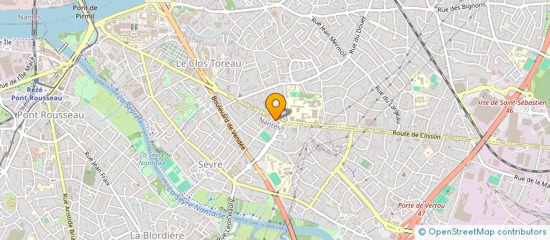 localisation de l'entreprise C & B à NANTES