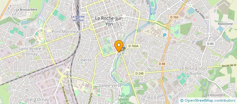 localisation de l'entreprise C.B.  LA ROCHE-SUR-YON