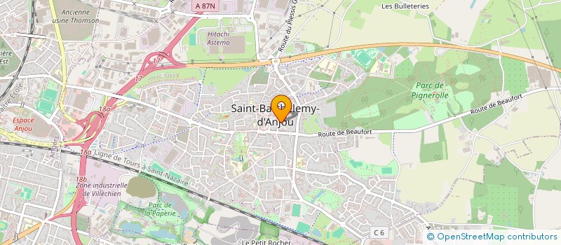 localisation de l'entreprise C&B  SAINT-BARTHELEMY-D'ANJOU