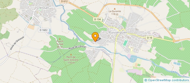 localisation de l'entreprise C&B  PUISSERGUIER