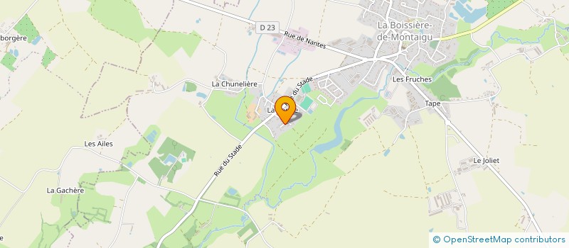 localisation de l'entreprise C&B à LA BOISSIERE-DE-MONTAIGU