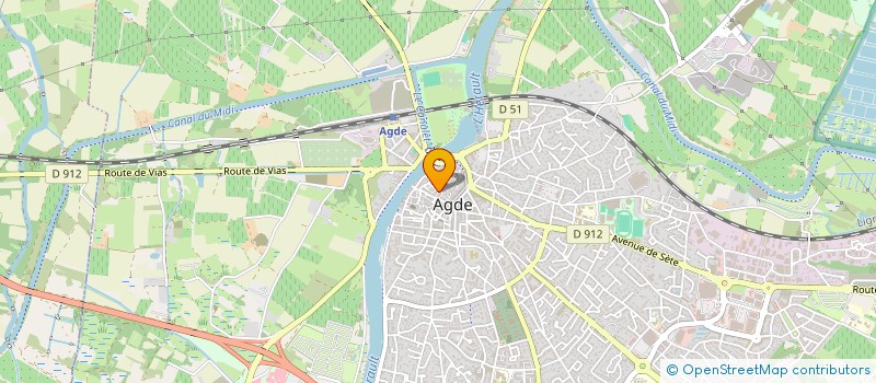 localisation de l'entreprise C&B  AGDE