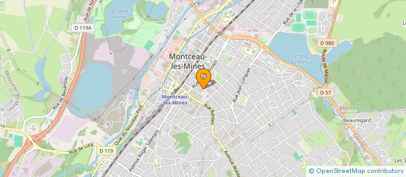 localisation de l'entreprise C.B.A. à MONTCEAU-LES-MINES