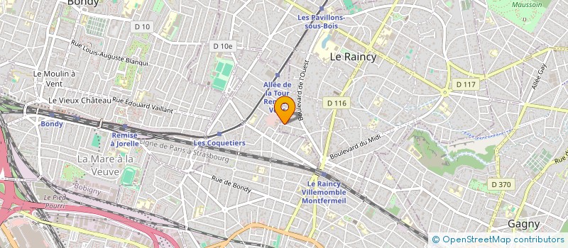localisation de l'entreprise C.B.A à LE RAINCY
