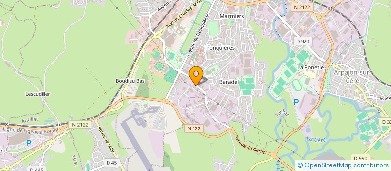 localisation de l'entreprise C.B.A.C. à AURILLAC