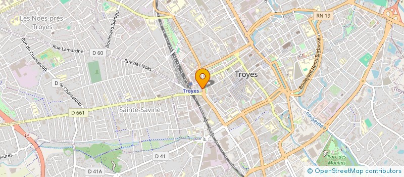 localisation de l'entreprise C.B.A. COW-BOYS ASSOCIES  TROYES