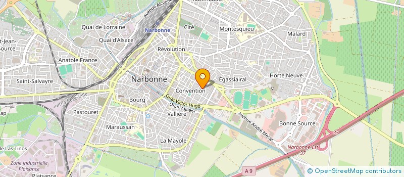 localisation de l'entreprise C.B.A SUD à NARBONNE