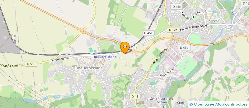 localisation de l'entreprise C.B.B.  BEAUCROISSANT