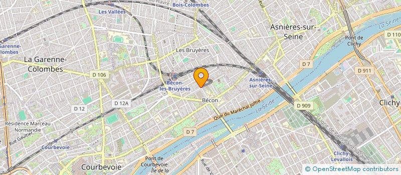 localisation de l'entreprise C.B.C. à COURBEVOIE