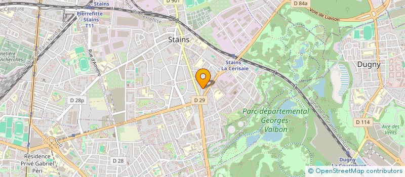 localisation de l'entreprise C.B.C. à STAINS