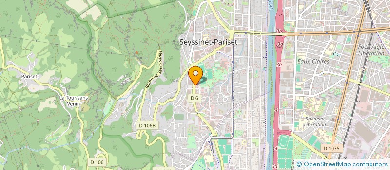 localisation de l'entreprise C.B.C.  SEYSSINET-PARISET