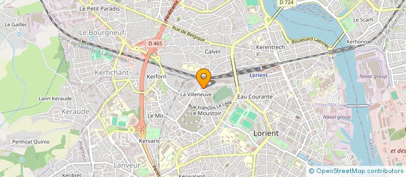 localisation de l'entreprise C.B.C.  LORIENT