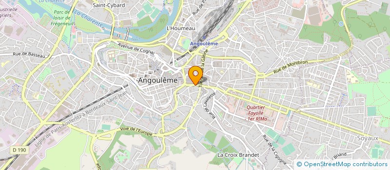 localisation de l'entreprise C&B CONCEPT à ANGOULEME